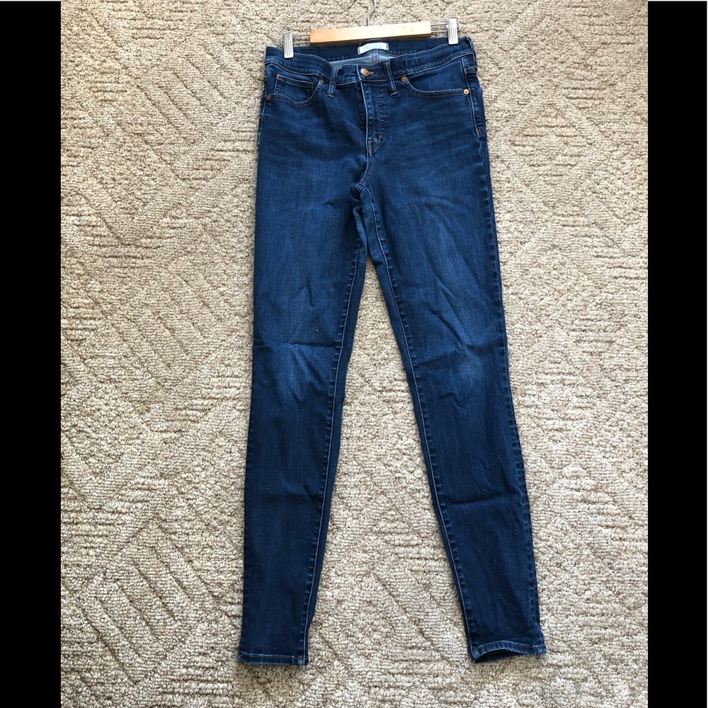 Madewell 9” mid-rise skinny jeans larkspur wash
